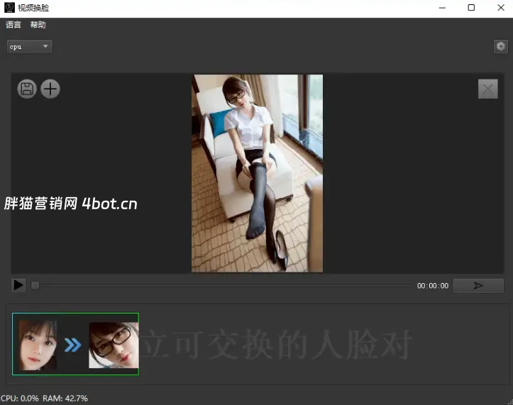 AI智能换脸软件 AI Video FaceSwap v1.2.4 中文离线版